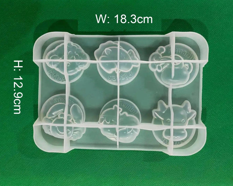 Resin Art NZ Moulds Zodiac / Horoscopes Silicone Mould - 04 Zodiac / Horoscopes Silicone Mould - 04 | NZ