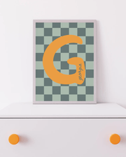Blank Wall Print Shop Print Material Initial Checks  Blue (Personalised) Initial Checks  Blue (Personalised)