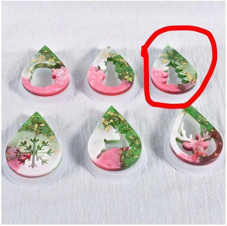 Resin Art NZ Moulds Christmas Pendant Moulds - 07 Christmas Pendant Moulds - 07 | NZ