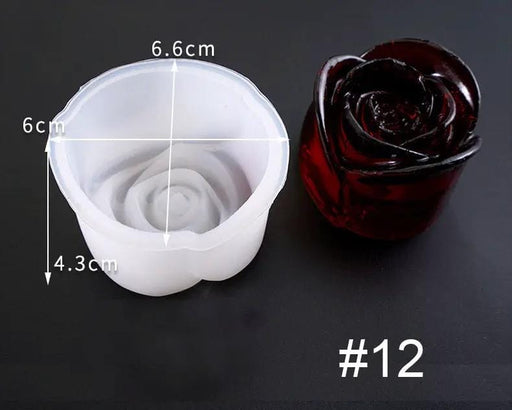 3D Flower Shaped Silicone Moulds Fondant Mould for Resin Art Chocolate Cake Handmade Soap Mould Candy Making Pastry – view 2