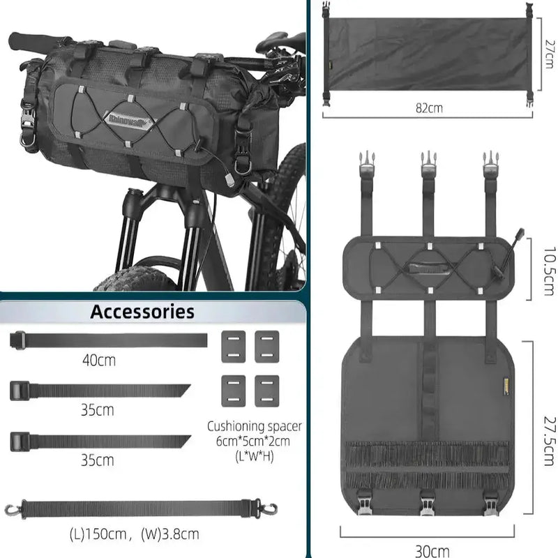 12L Waterproof Bike Handlebar Bag (different sets available) – view 11