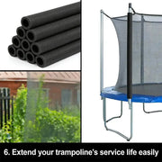 Habicare 12 Piece Trampoline Pole Protector Foam Sleeves 12 Piece Trampoline Pole Protector Foam Sleeves