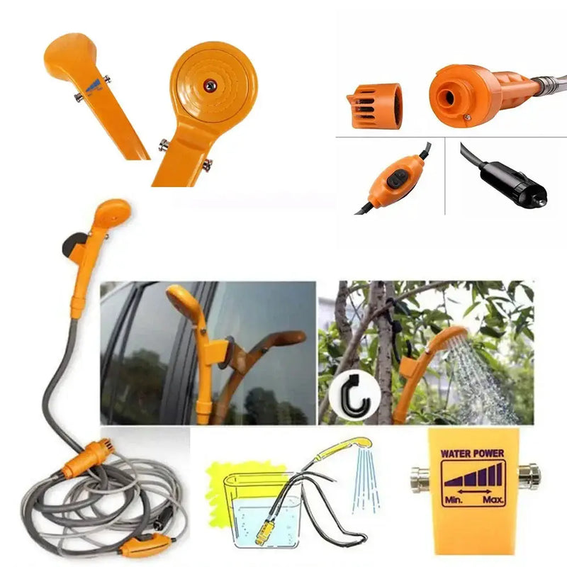 Habicare SS 12V Portable Camping Shower Pump (3 colours available) 12V Portable Camping Shower Pump (3 colours available)