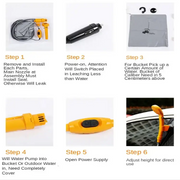 Habicare SS 12V Portable Camping Shower Pump (3 colours available) 12V Portable Camping Shower Pump (3 colours available)