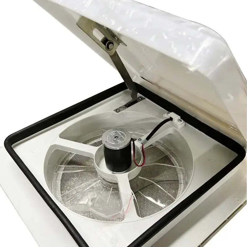 Habicare SS 12V RV Roof Ventilation Fan with LED 12V RV Roof Ventilation Fan with LED