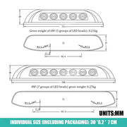 12V Waterproof RV LED Awning Light – 8W (different colours available) – view 2