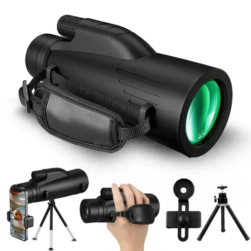 Habicare SS 12x50 Powerful Monocular – Long Reach Portable Telescope 12x50 Powerful Monocular – Long Reach Portable Telescope