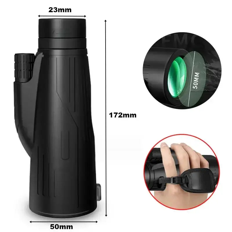 Habicare SS 12x50 Powerful Monocular – Long Reach Portable Telescope 12x50 Powerful Monocular – Long Reach Portable Telescope