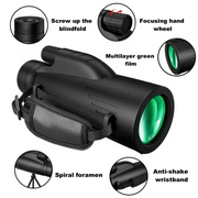 Habicare SS 12x50 Powerful Monocular – Long Reach Portable Telescope 12x50 Powerful Monocular – Long Reach Portable Telescope