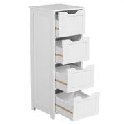 Yaheetech Bathroom Floor Cabinet Wooden Side Storage Organizer Bathroom Floor Cabinet Wooden Side Storage Organizer