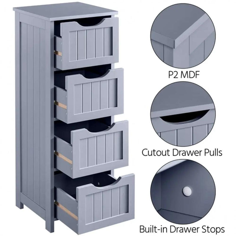 Yaheetech Bathroom Floor Cabinet Bathroom Floor Cabinet
