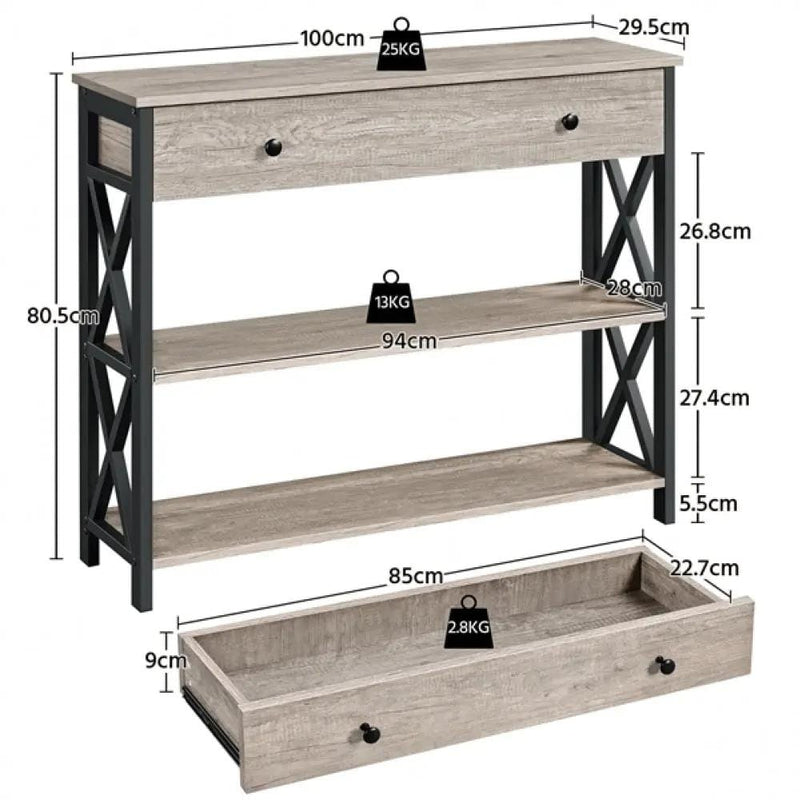 Yaheetech Vintage Wooden Console Table Hall Table Entryway Table Vintage Wooden Console Table Hall Table Entryway Table