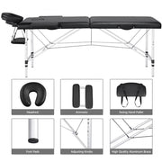 Yaheetech Adjustable Massage Bed Folding Salon Bed Massage Couch Adjustable Massage Bed Folding Salon Bed Massage Couch