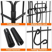 Yaheetech Foldable Metal Dog Exercise Pen Dog Pen Foldable Metal Dog Exercise Pen Dog Pen