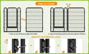Yaheetech 8 Panels Dog Playpen 100cm Tall Dog Pen Dog Fence 8 Panels Dog Playpen 100cm Tall Dog Pen Dog Fence