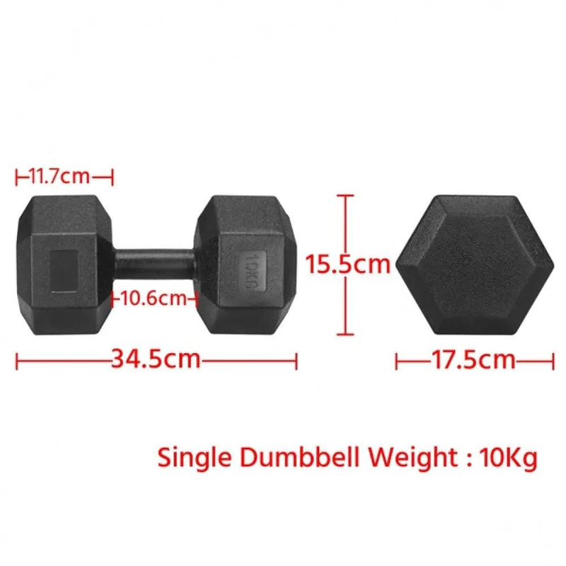 Yaheetech Set of 2 x 10kg/22lb Dumbbell Set Set of 2 x 10kg/22lb Dumbbell Set