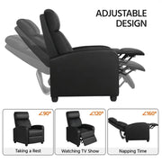 Yaheetech 1 pair PU Leather Recliner Chairs 1 pair PU Leather Recliner Chairs