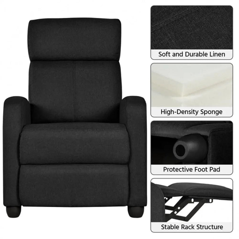 Yaheetech 1 Pair Recliner Chairs 1 Pair Recliner Chairs
