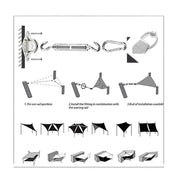 Triangular Shade Sail Hardware Pack Mounting Accessory – view 3