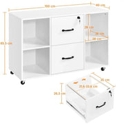 Yaheetech Vintage File Cabinet Mobile Letter Size File Cabinet Vintage File Cabinet Mobile Letter Size File Cabinet