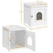 Yaheetech Indoor Cat Litter Box Cat Loo Cabinet Indoor Cat Litter Box Cat Loo Cabinet