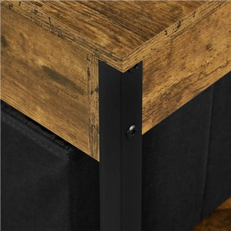 Yaheetech Lift Top Coffee Table with Fabric Storage Baskets Lift Top Coffee Table with Fabric Storage Baskets