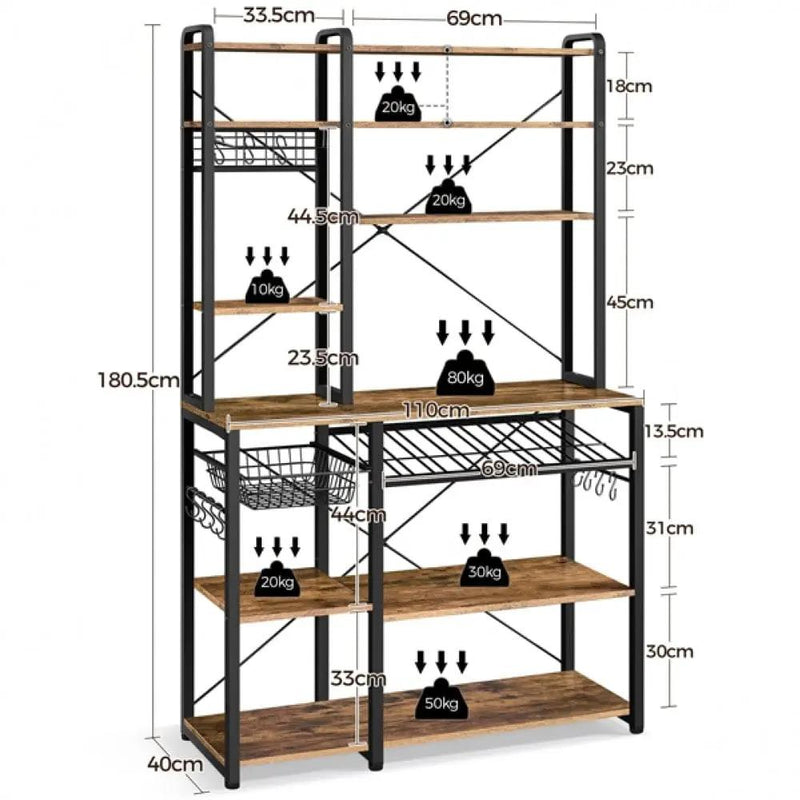 Yaheetech Baker's Rack Wine Rack Baker's Rack Wine Rack