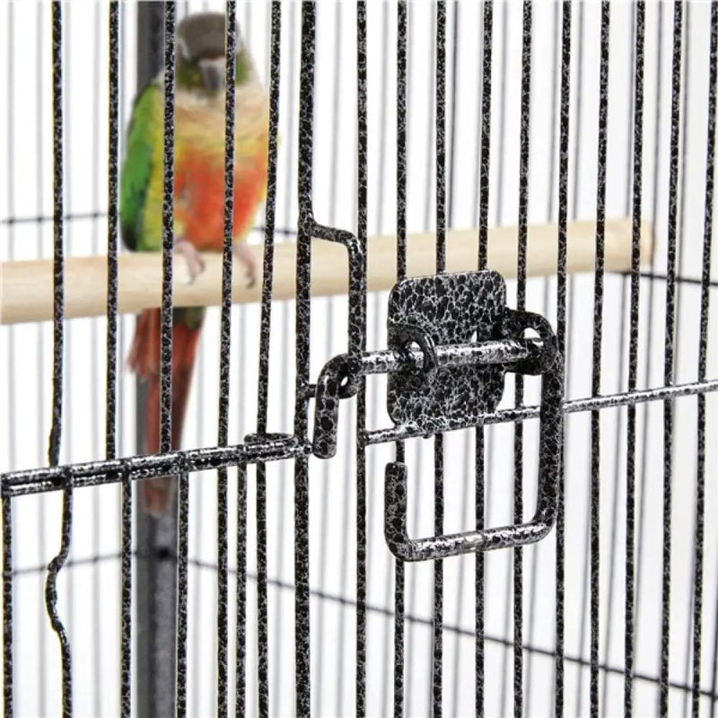 Yaheetech 40-Inch H Wrought Iron Bird Cage with Rolling Stand 40-Inch H Wrought Iron Bird Cage with Rolling Stand