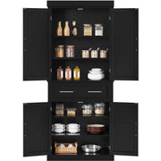 Yaheetech Kitchen Pantry Cabinet Tall Pantry Cupboard Kitchen Pantry Cabinet Tall Pantry Cupboard