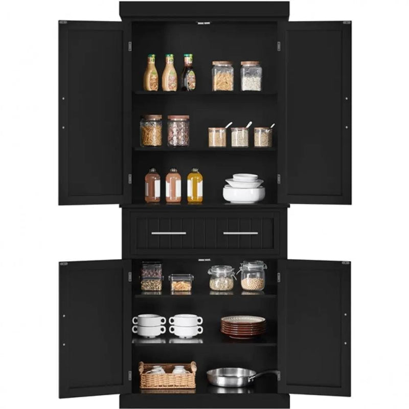 Yaheetech Kitchen Pantry Cabinet Tall Pantry Cupboard Kitchen Pantry Cabinet Tall Pantry Cupboard