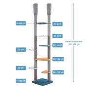 Yaheetech 8-8.6FT Floor-to-Ceiling Cat Tree 8-8.6FT Floor-to-Ceiling Cat Tree