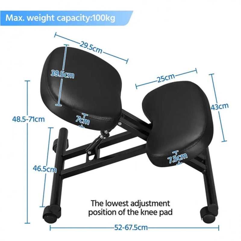 Ergonomic Kneeling Chair Adjustable Knee Stool for Home Office – view 5