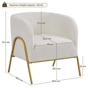 Yaheetech 2pcs Contemporary Accent Armchair 2pcs Contemporary Accent Armchair