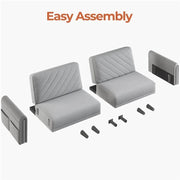 Yaheetech Convertible Sofa Bed Fabric 3-Seater Sofa Bed Convertible Sofa Bed Fabric 3-Seater Sofa Bed