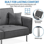Yaheetech Extra Large Sofa Convertible Futon Sofa Bed Extra Large Sofa Convertible Futon Sofa Bed