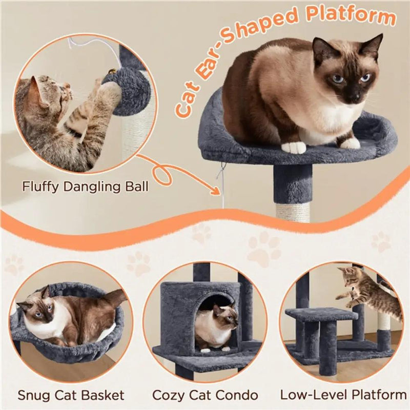 Yaheetech Multi Level Cat Tower Multi Level Cat Tower