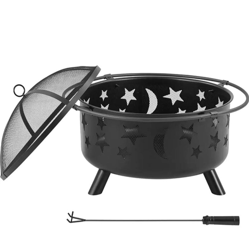 Yaheetech Round Fire Pit Round Fire Pit