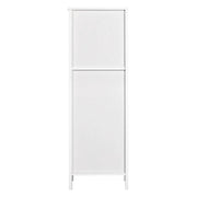 Yaheetech White Bathroom Cabinet 2 Hideaway Drawers 1 Shelf White Bathroom Cabinet 2 Hideaway Drawers 1 Shelf