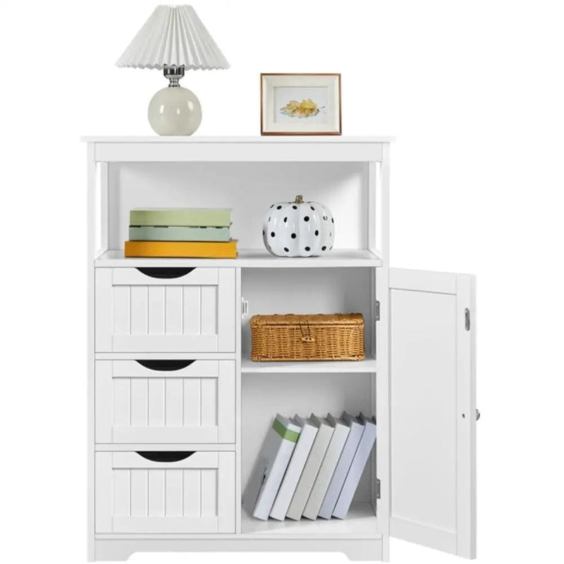 Yaheetech 90cm Height Bathroom Floor Cabinet 90cm Height Bathroom Floor Cabinet