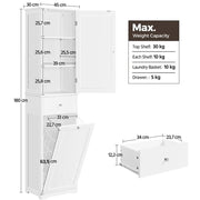 Yaheetech Laundry Hamper with Shelves Laundry Hamper with Shelves