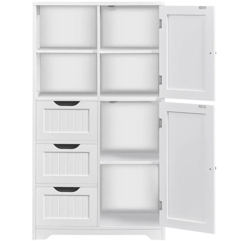 Yaheetech Freestanding Floor Cabinet Bathroom Storage Freestanding Floor Cabinet Bathroom Storage