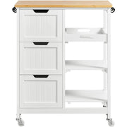 Yaheetech Kitchen Island with Wheels Kitchen Storage Serving Cart Kitchen Island with Wheels Kitchen Storage Serving Cart