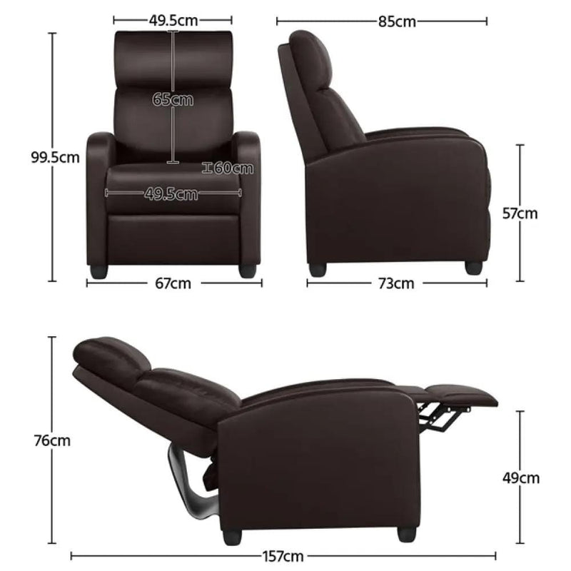 Yaheetech Recliner Chair Recliner Chair