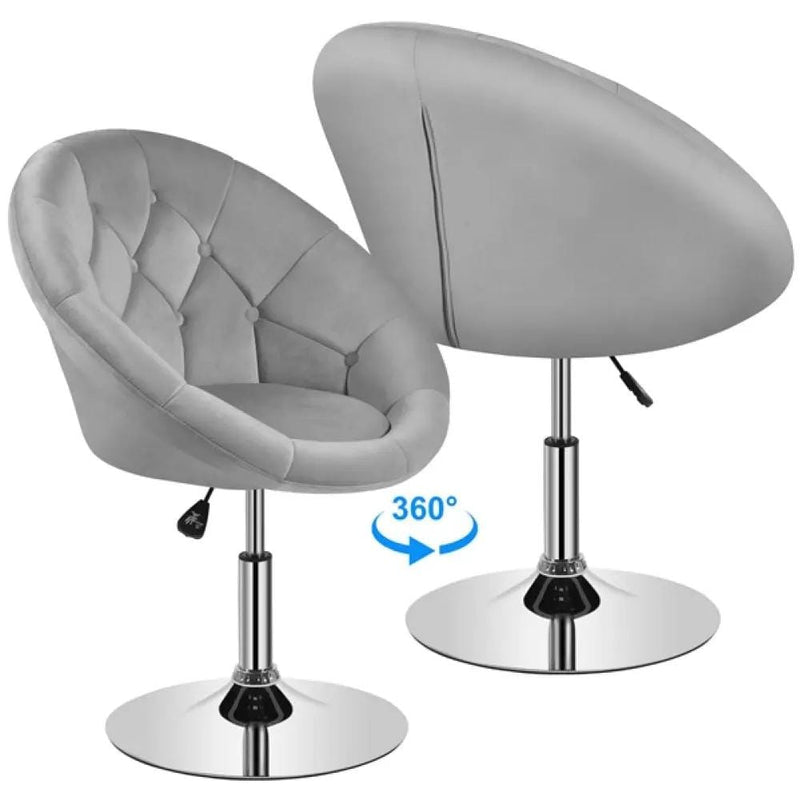 Yaheetech Makeup Vanity Chair Tufted Style Barrel Chair Makeup Vanity Chair Tufted Style Barrel Chair