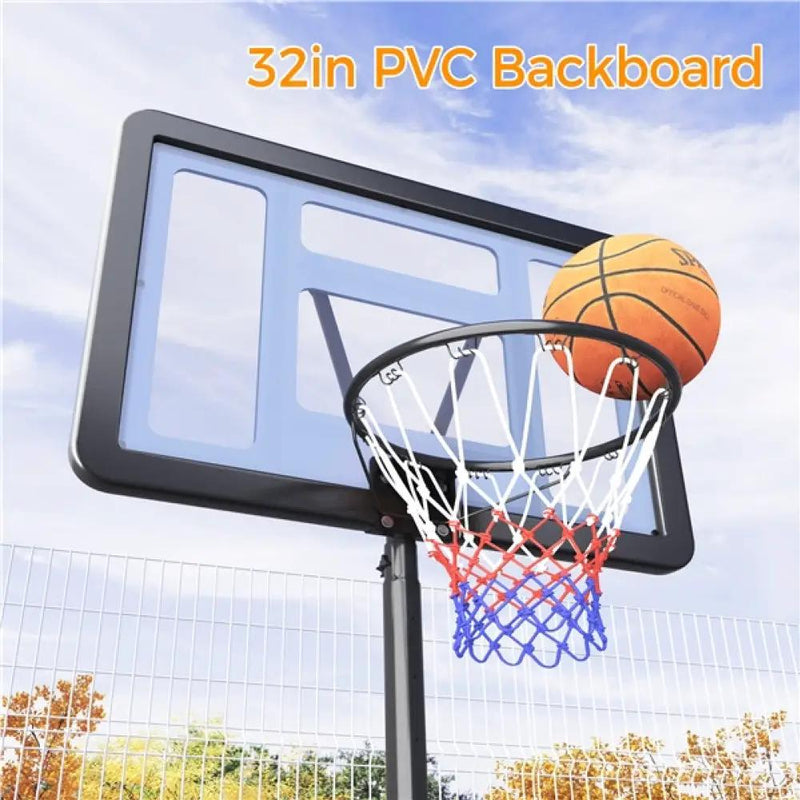 Yaheetech 7.2-9.2FT Height-Adjustable Basketball Hoop System 7.2-9.2FT Height-Adjustable Basketball Hoop System