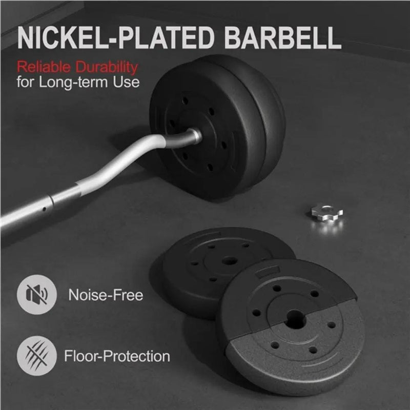 Yaheetech Barbell Weight Set 30kg Barbell Weight Set 30kg