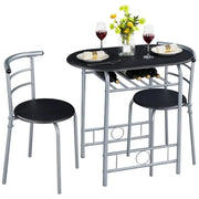 Yaheetech Modern Round Dining Table Set for 2 Dining Chairs Modern Round Dining Table Set for 2 Dining Chairs