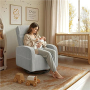 Yaheetech 360-Degree Swiveling Nursing Glider Chair Rocking Chair 360-Degree Swiveling Nursing Glider Chair Rocking Chair