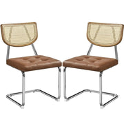 6PCS Mid-Century Modern Dining Chairs with Mesh Rattan Back – view 10
