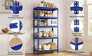 Yaheetech 5-Tier Utility Shelves Adjustable Metal Shelving Units 5-Tier Utility Shelves Adjustable Metal Shelving Units